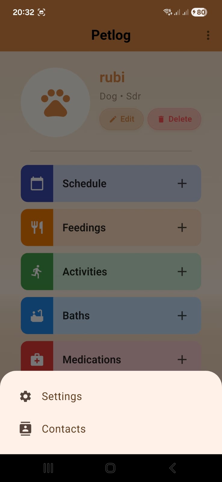 Petlog — screenshot 2