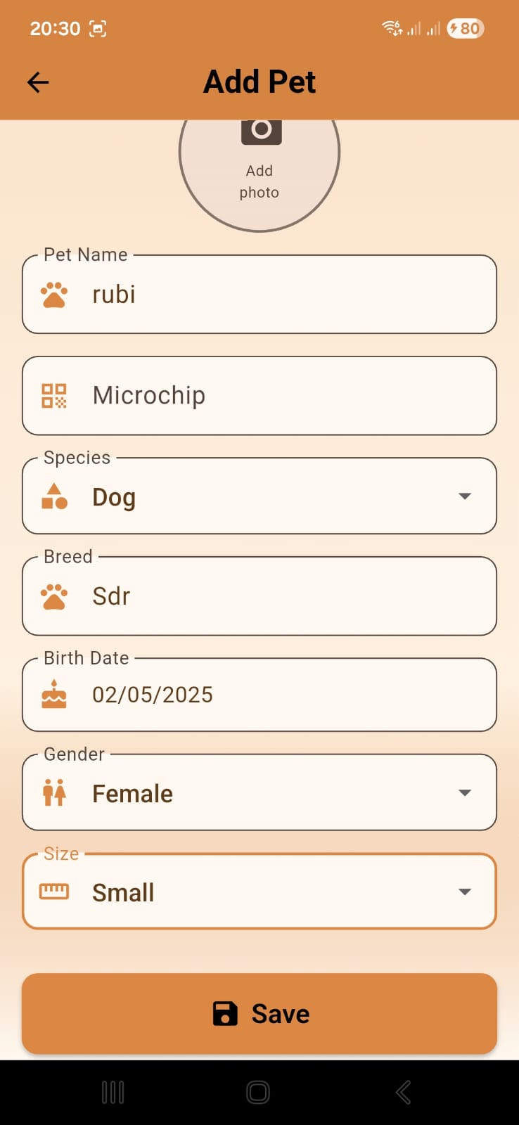 Petlog — screenshot 3
